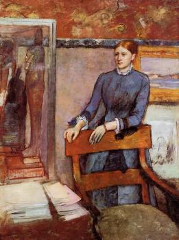 Edgar Degas : Helene Rouart in Her Father's Study